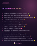 Facebook Captions for Posts