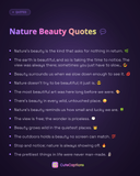 Nature Beauty Quotes