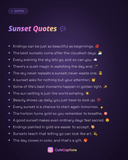 Sunset Quotes