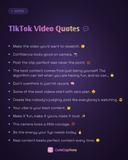 TikTok Video Quotes