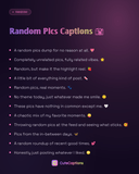 Random Pics Captions