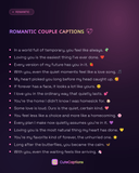 Romantic Couple Captions