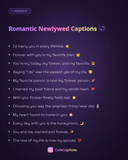 Romantic Newlywed Captions