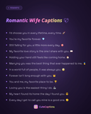 Romantic Wife Captions