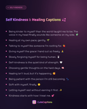 Self Kindness & Healing Captions