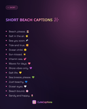 Short Beach Captions