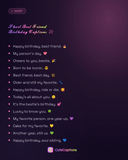 Short Best Friend Birthday Captions