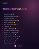 Short Facebook Captions