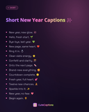 Short New Year Captions