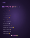 Short Profile Captions