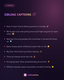 Sibling Captions