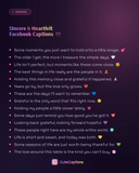 Sincere & Heartfelt Facebook Captions
