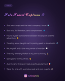 Solo Travel Captions