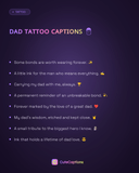 Dad Tattoo Captions