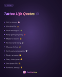 Tattoo Life Quotes
