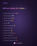 Self Love Quotes for Tattoos