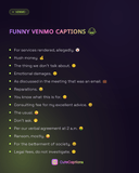 Funny Venmo Captions