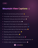Mountain View Captions