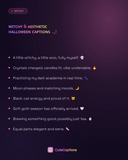 Witchy & Aesthetic Halloween Captions